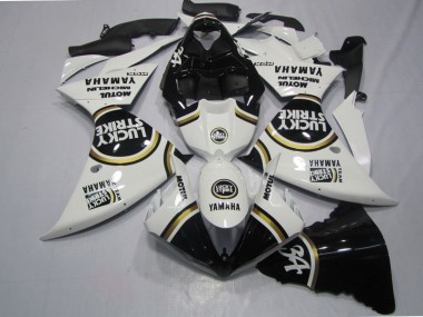Negro Blanco Lucky Strike Carenado Yamaha R1 2009-2011