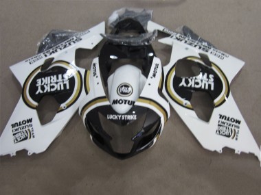 Negro Blanco Lucky Strike Motul Carenado Suzuki GSXR 600 K4 2004-2005