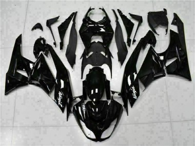 Negro Blanco Ninja Carenado Kawasaki ZX6R 2009-2012