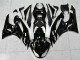 Negro Blanco Ninja Carenado Kawasaki ZX6R 2009-2012 Negro Blanco Ninja Carenado Kawasaki ZX6R 2009-2012