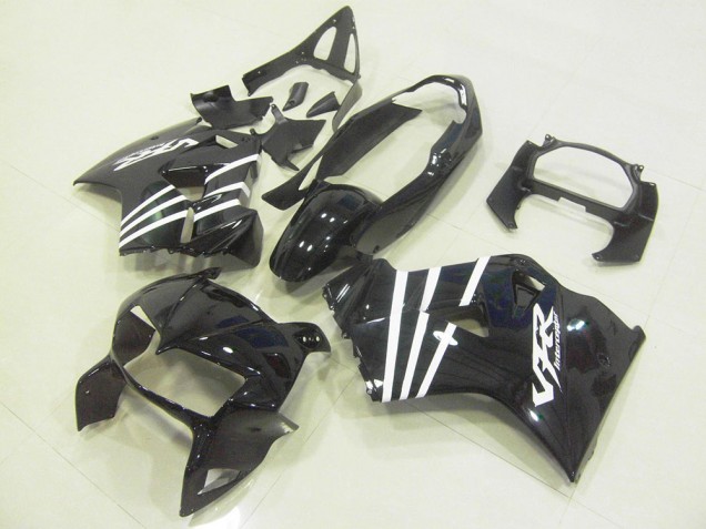 Negro Blanco Raya Carenado Honda VFR 800 1998-2001