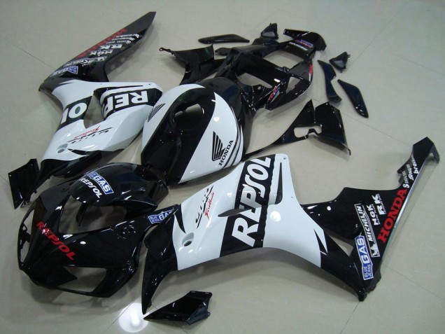 Negro Blanco Repsol Carenado Honda CBR 1000 RR 2006-2007 Negro Blanco Repsol Carenado Honda CBR 1000 RR 2006-2007