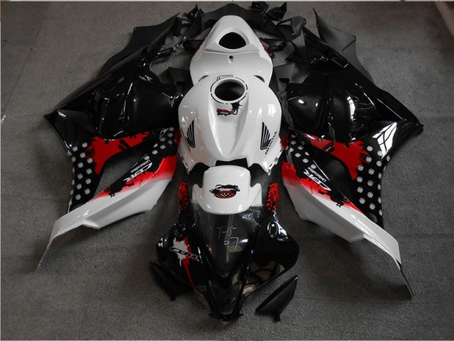 Negro Blanco Rojo Carenado Honda CBR 600 RR 2009-2012 Negro Blanco Rojo Carenado Honda CBR 600 RR 2009-2012