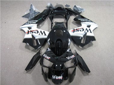 Negro Blanco West Carenado Honda CBR 600 RR 2005-2006