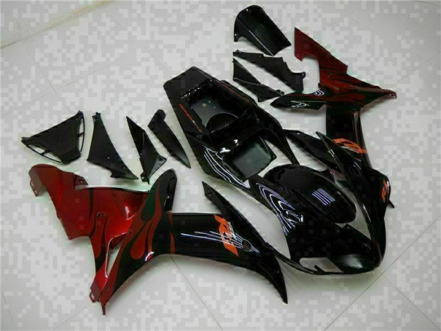 Negro Completo ABS Plástico Yamaha R1 2002-2003 Negro Completo ABS Plástico Yamaha R1 2002-2003