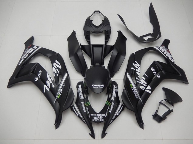 Negro Equipo de Carreras Ninja Carenado Kawasaki ZX10R 2016-2019