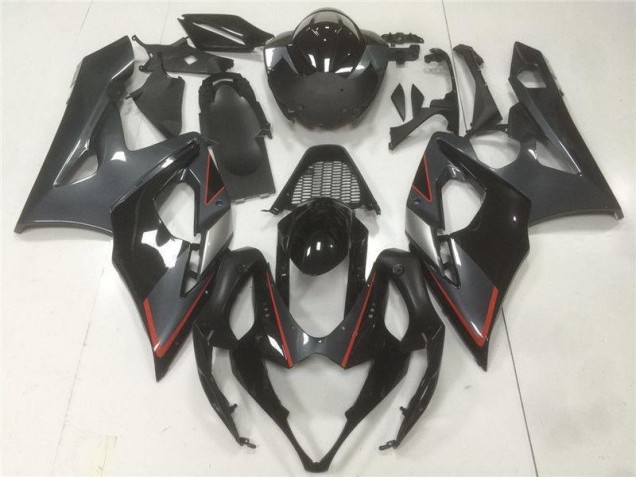 Negro Gris Carenado Suzuki GSXR 1000 K5 2005-2006 Negro Gris Carenado Suzuki GSXR 1000 K5 2005-2006