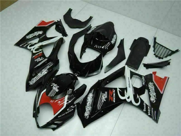 Negro Kit Carenado ABS Completo Suzuki GSXR 1000 K7 2007-2008