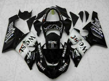 Negro Kit Completo Carenado Kawasaki ZX6R 2005-2006