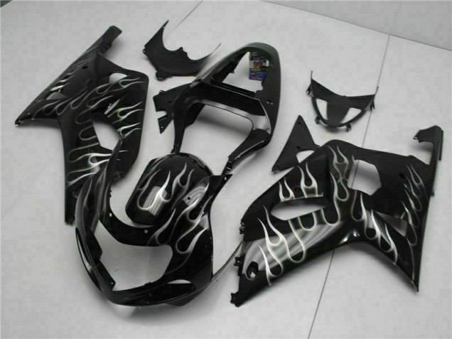 Negro Kit Completo Carenado Suzuki GSXR 600 / 750 K1 K2 K3 2001-2003 Negro Kit Completo Carenado Suzuki GSXR 600 / 750 K1 K2 K3 2001-2003