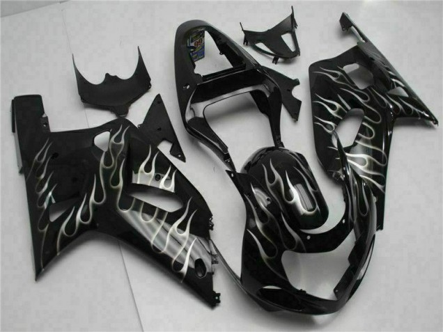 Negro Kit Completo Carenado Suzuki GSXR 600 / 750 K1 K2 K3 2001-2003 Negro Kit Completo Carenado Suzuki GSXR 600 / 750 K1 K2 K3 2001-2003
