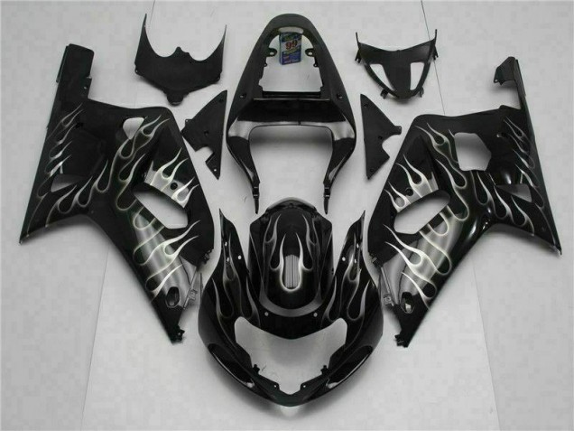 Negro Kit Completo Carenado Suzuki GSXR 600 / 750 K1 K2 K3 2001-2003 Negro Kit Completo Carenado Suzuki GSXR 600 / 750 K1 K2 K3 2001-2003