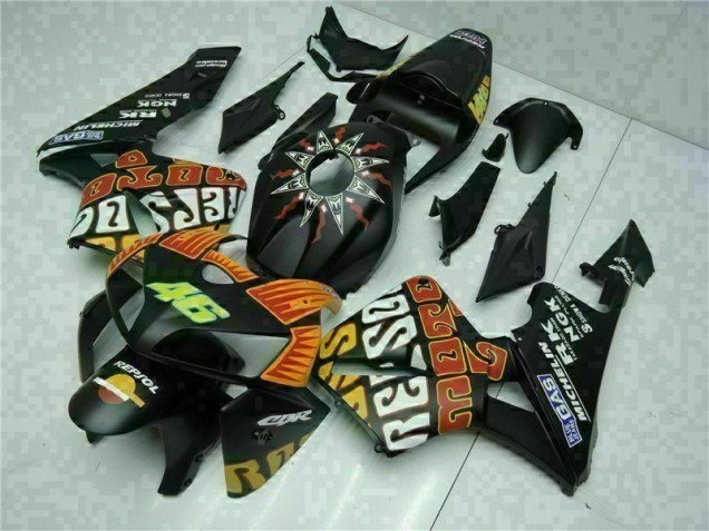Negro Kits Completo Carenado ABS Honda CBR 600 RR 2005-2006