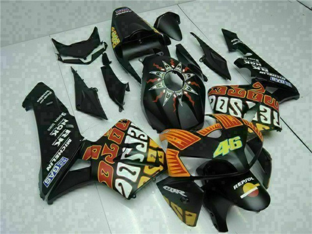 Negro Kits Completo Carenado ABS Honda CBR 600 RR 2005-2006