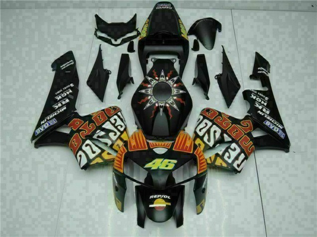 Negro Kits Completo Carenado ABS Honda CBR 600 RR 2005-2006