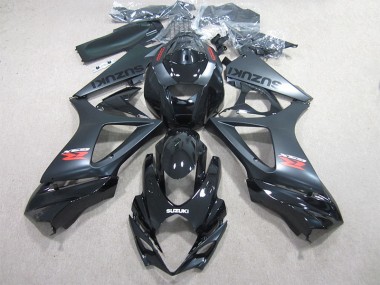 Negro Kits Completo Carenado Suzuki GSXR 1000 K7 2007-2008