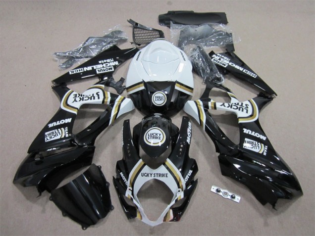 Negro Lucky Strike Blanco Motul Carenado Suzuki GSXR 1000 K7 2007-2008