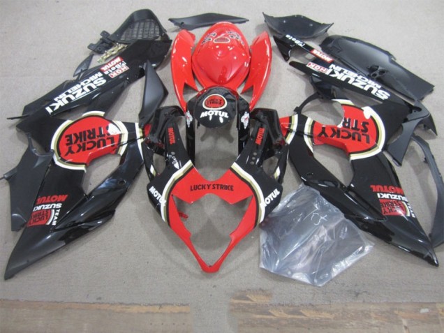 Negro Lucky Strike Rojo Motul Carenado Suzuki GSXR 1000 K5 2005-2006 Negro Lucky Strike Rojo Motul Carenado Suzuki GSXR 1000 K5 2005-2006