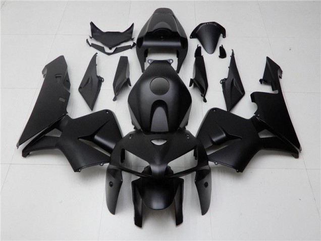 Negro Mate ABS Plástico Honda CBR 600 RR 2005-2006 Negro Mate ABS Plástico Honda CBR 600 RR 2005-2006