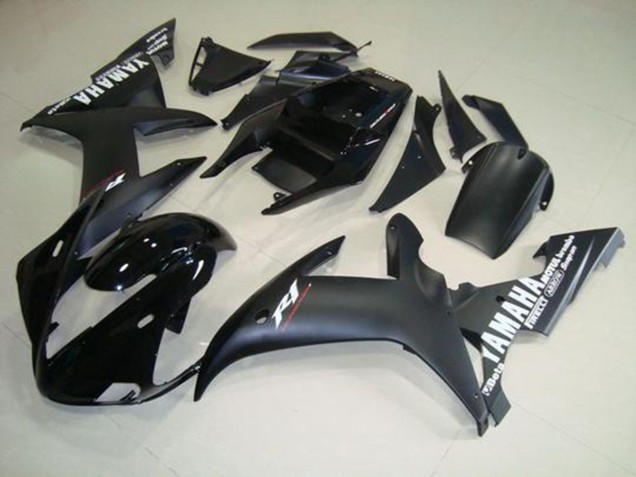 Negro Mate Blanco Carenado Yamaha R1 2002-2003 Negro Mate Blanco Carenado Yamaha R1 2002-2003