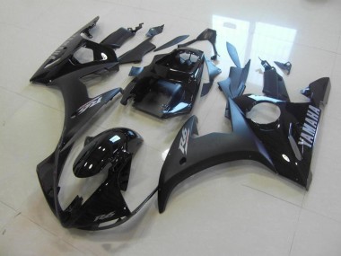 Negro Mate Brillante Negro Carenado Yamaha R6 2003-2005