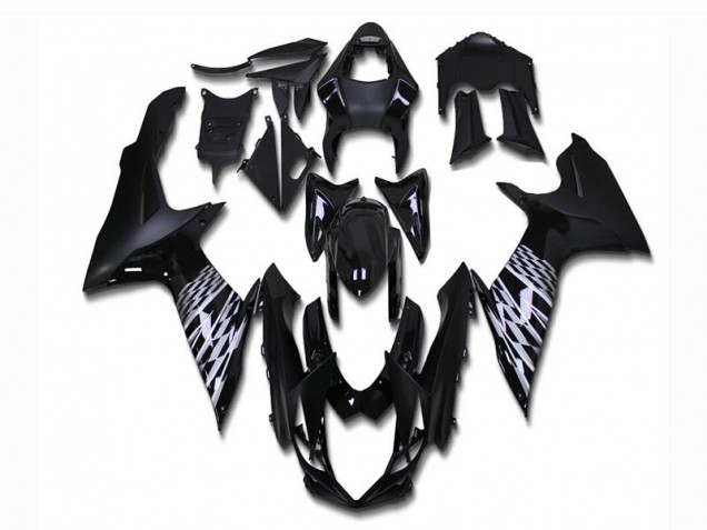 Negro Mate Carenado & Plástico Suzuki GSXR 600 / 750 K11 2011-2021