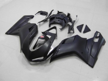 Negro Mate Negro Pegatinas Carenado Ducati 848 1098 1198 2007-2014