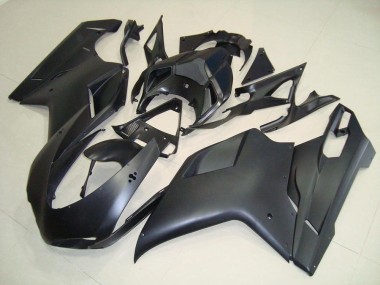 Negro Mate No Pegatinas Carenado Ducati 848 1098 1198 2007-2014