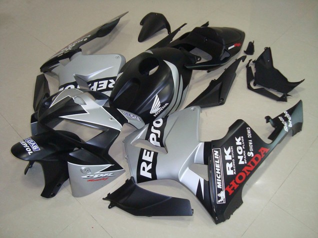 Negro Mate Plata Repsol Carenado Honda CBR 600 RR 2005-2006