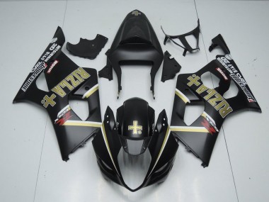 Negro Mate Rizla Carenado Suzuki GSXR 1000 K3 2003-2004