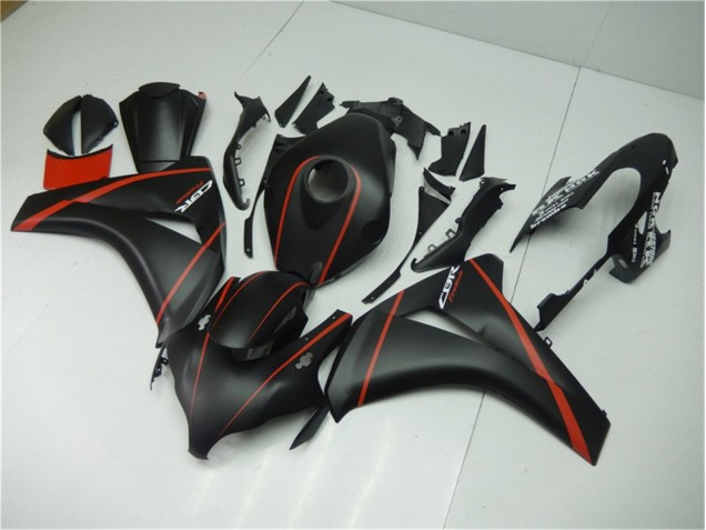 Negro Mate Rojo Carenado Honda CBR 1000 RR 2008-2011 Negro Mate Rojo Carenado Honda CBR 1000 RR 2008-2011