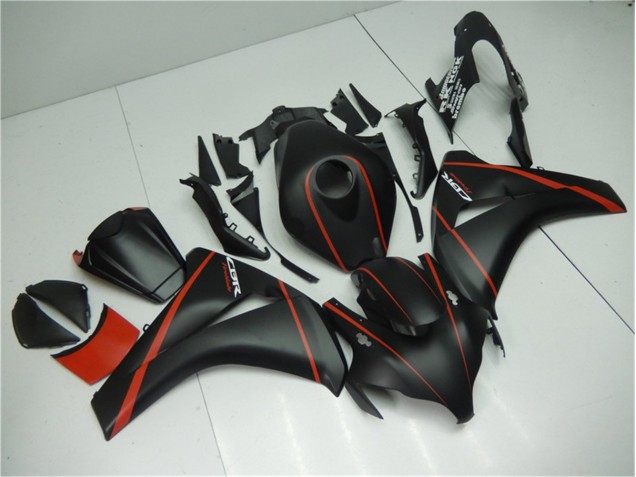 Negro Mate Rojo Carenado Honda CBR 1000 RR 2008-2011 Negro Mate Rojo Carenado Honda CBR 1000 RR 2008-2011