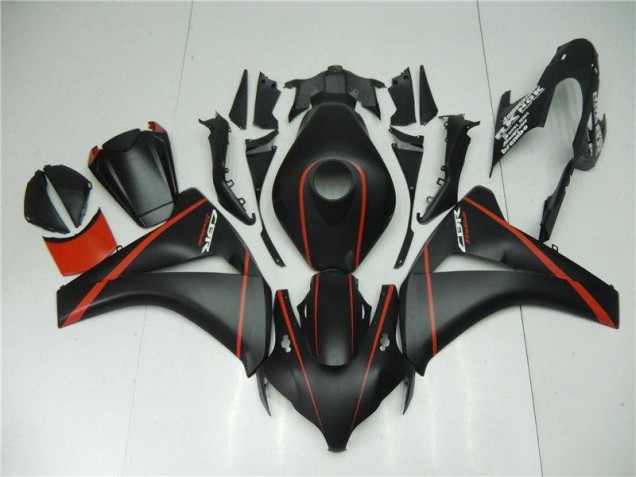 Negro Mate Rojo Carenado Honda CBR 1000 RR 2008-2011 Negro Mate Rojo Carenado Honda CBR 1000 RR 2008-2011