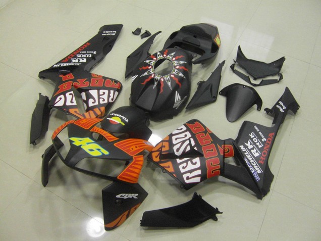 Negro Mate Rossi Carenado Honda CBR 600 RR 2005-2006 Negro Mate Rossi Carenado Honda CBR 600 RR 2005-2006