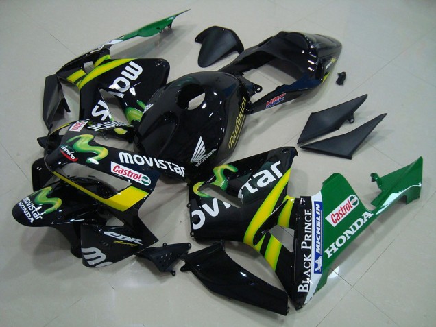 Negro Movistar Carenado Honda CBR 600 RR 2003-2004 Negro Movistar Carenado Honda CBR 600 RR 2003-2004