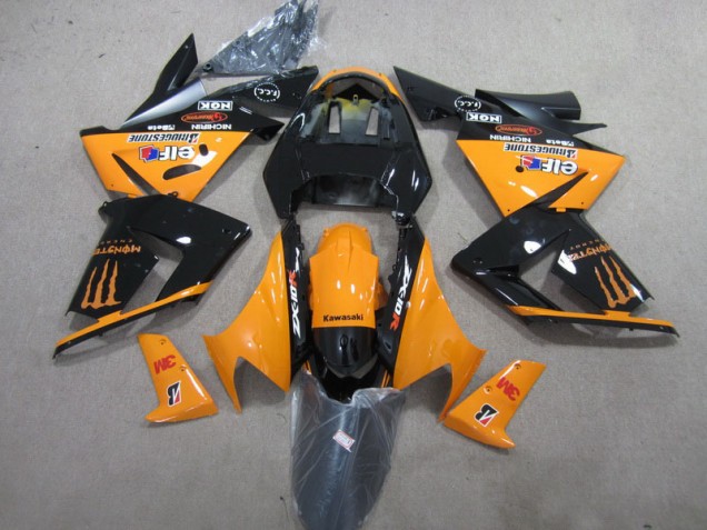 Negro Naranja 3M Monster Carenado Kawasaki ZX10R 2003-2005 Negro Naranja 3M Monster Carenado Kawasaki ZX10R 2003-2005