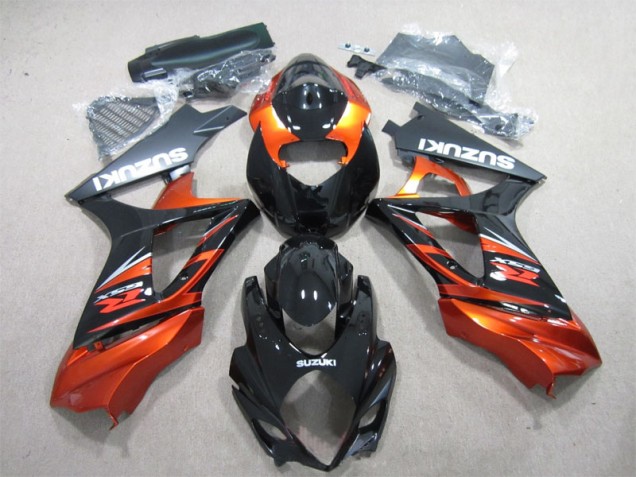 Negro Naranja ABS Plásticos Suzuki GSXR 1000 K7 2007-2008