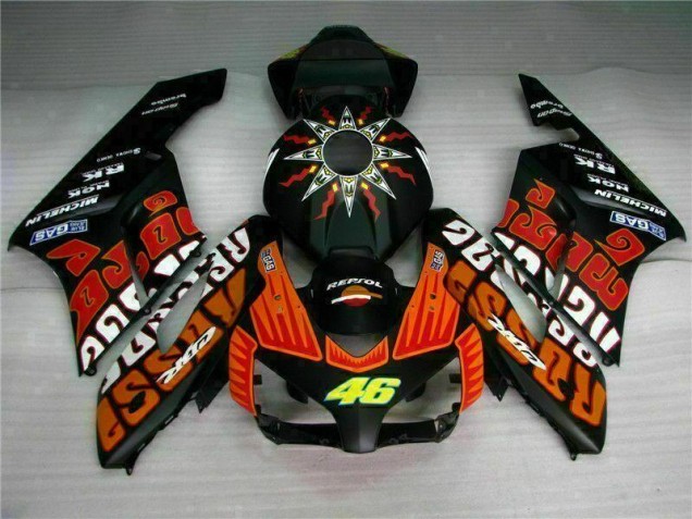 Negro Naranja Carenado & Plástico Honda CBR 1000 RR 2004-2005 Negro Naranja Carenado & Plástico Honda CBR 1000 RR 2004-2005