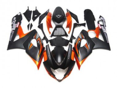 Negro Naranja Carenado Suzuki GSXR 1000 K5 2005-2006
