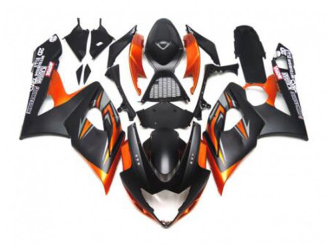 Negro Naranja Carenado Suzuki GSXR 1000 K5 2005-2006 Negro Naranja Carenado Suzuki GSXR 1000 K5 2005-2006