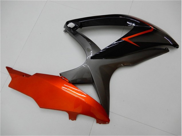 Negro Naranja Gris Carenado Suzuki GSXR 600 / 750 K8 2008-2010 Negro Naranja Gris Carenado Suzuki GSXR 600 / 750 K8 2008-2010