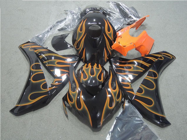 Negro Naranja Llama Carenado Honda CBR 1000 RR 2008-2011 Negro Naranja Llama Carenado Honda CBR 1000 RR 2008-2011