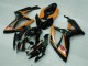 Negro Naranja Plástico Suzuki GSXR 600 / 750 K6 2006-2007
