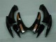 Negro Naranja Plástico Suzuki GSXR 600 / 750 K6 2006-2007
