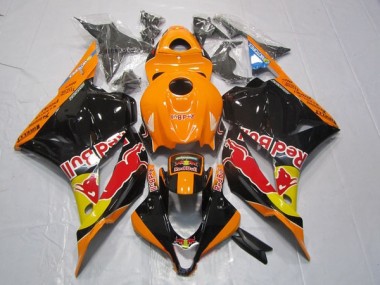 Negro Naranja Red Bull ABS Plástico Honda CBR 600 RR 2009-2012