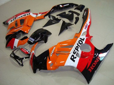 Negro Naranja Repsol Kit ABS Carenado Honda CBR 600 F3 1995-1998
