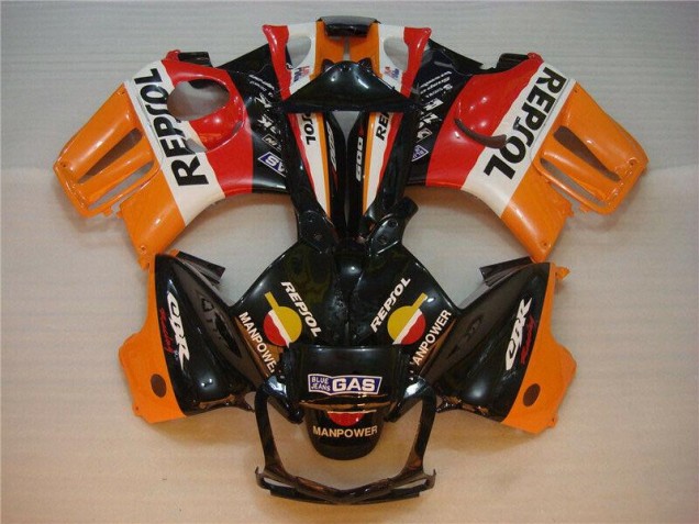 Negro Naranja Repsol Kit Carenado ABS Completo Honda CBR 600 F3 1995-1998 Negro Naranja Repsol Kit Carenado ABS Completo Honda CBR 600 F3 1995-1998