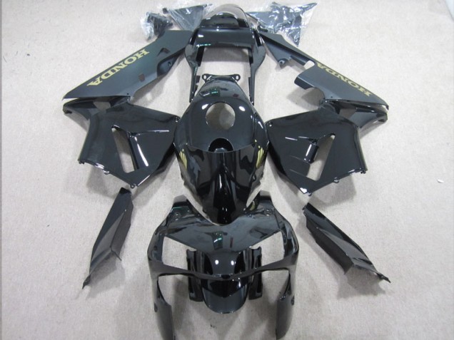 Negro Oro Calcomanías ABS Kits Carenado Honda CBR 600 RR 2003-2004