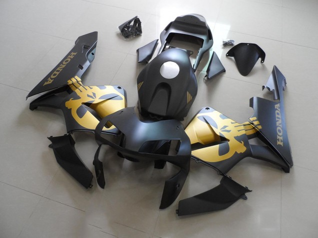 Negro Oro Calcomanías Kit Carenado Honda CBR 600 RR 2003-2004 Negro Oro Calcomanías Kit Carenado Honda CBR 600 RR 2003-2004