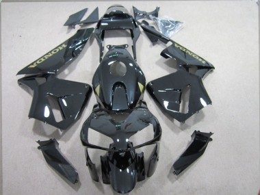 Negro Oro Calcomanías Kits Completo Carenado ABS Honda CBR 600 RR 2003-2004